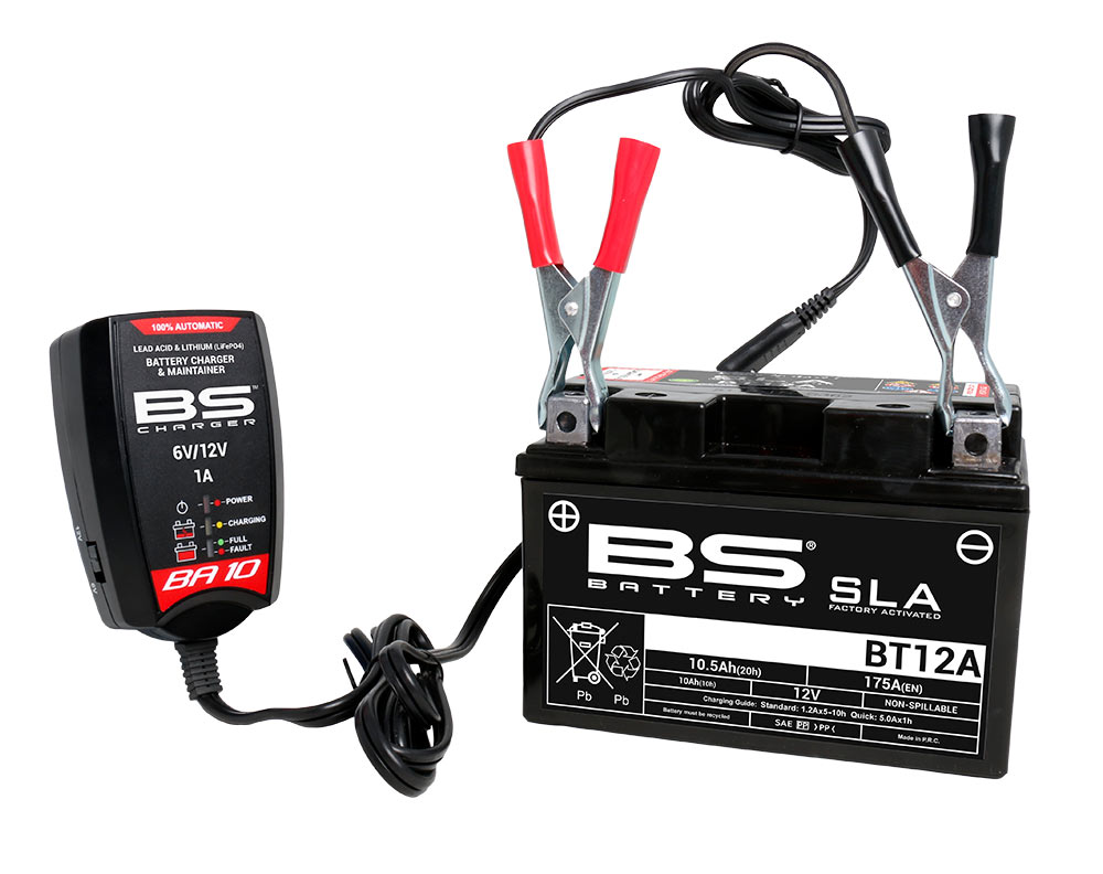 BS BATTERY BA10 Acculader/Druppellader - Lemstra Motoren